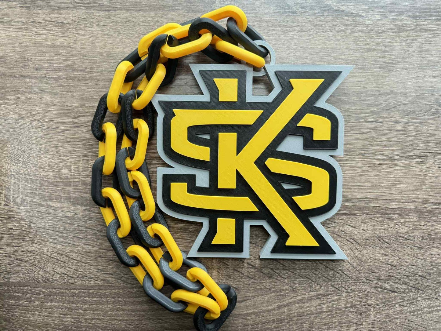 Kennesaw State Owls Logo Oversized Necklace, Pendant Chain [Made To Order]