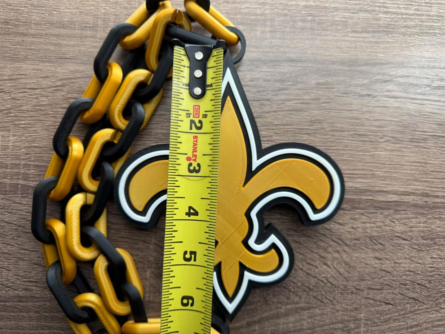 New Orleans Saints Oversized Necklace, Hype Chain [Made To Order]