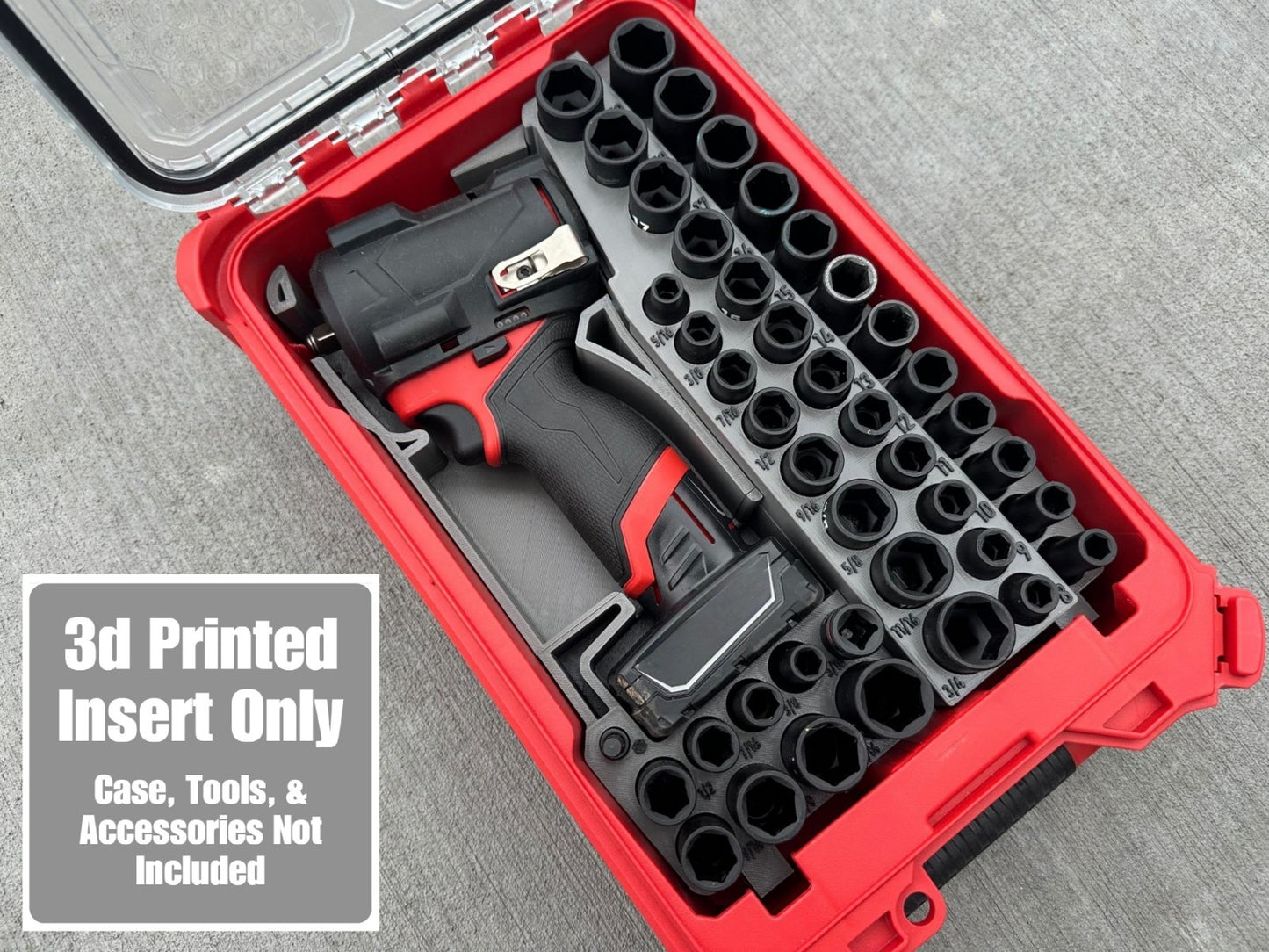 TC3D Insert for Milwaukee Packout and Gen2 M12 Stubby 3/8" Impact (Insert Only)