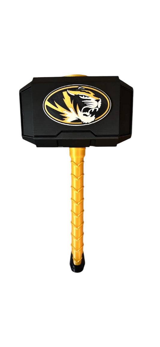 Missouri Tigers NCAA Mjolnir Thor Hammer. 3D Printed Fan Art