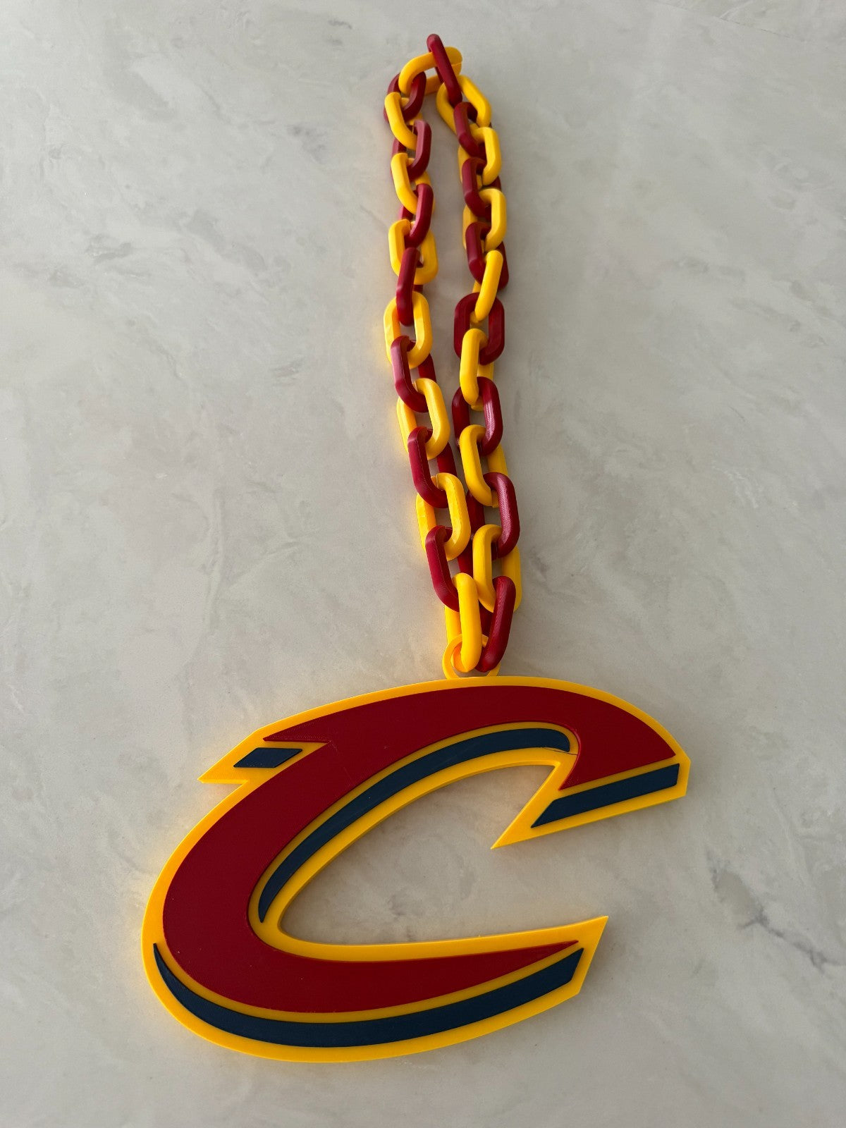 Cleveland Cavaliers Oversized Necklace Turnover Chain Pendant Handmade