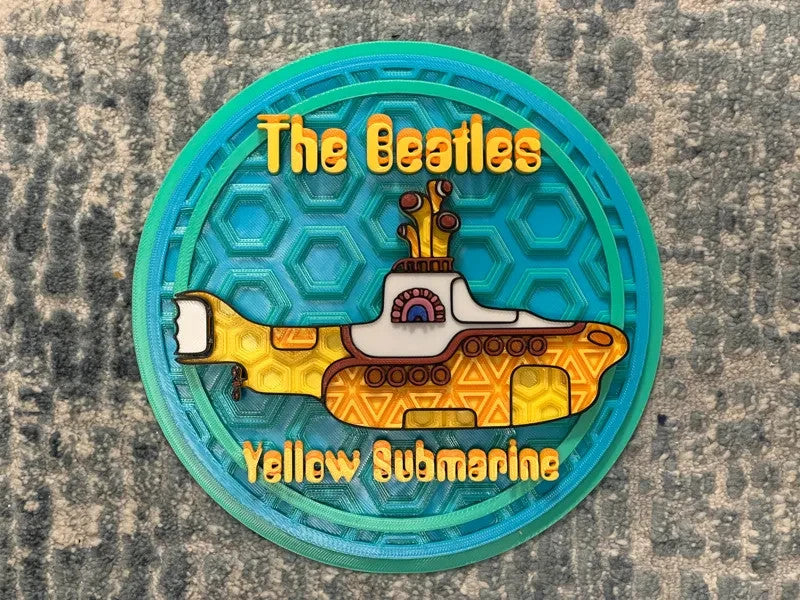 The Beatles Art Or Display 3D printed Dimensional Mosaic