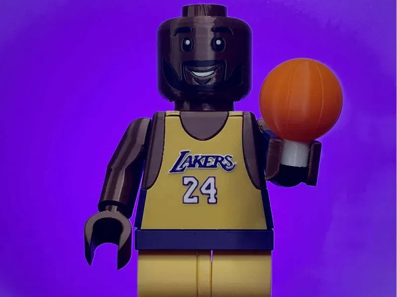 Kobe Bryant Brick Figure 8 inches tall 3D Printed Lego Inspired
