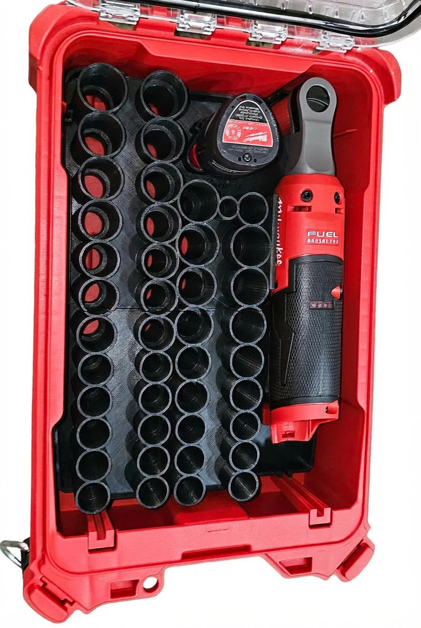 Fits Milwaukee M12 Ratchet & Socket Insert for PACKOUT Organizer (Insert Only)