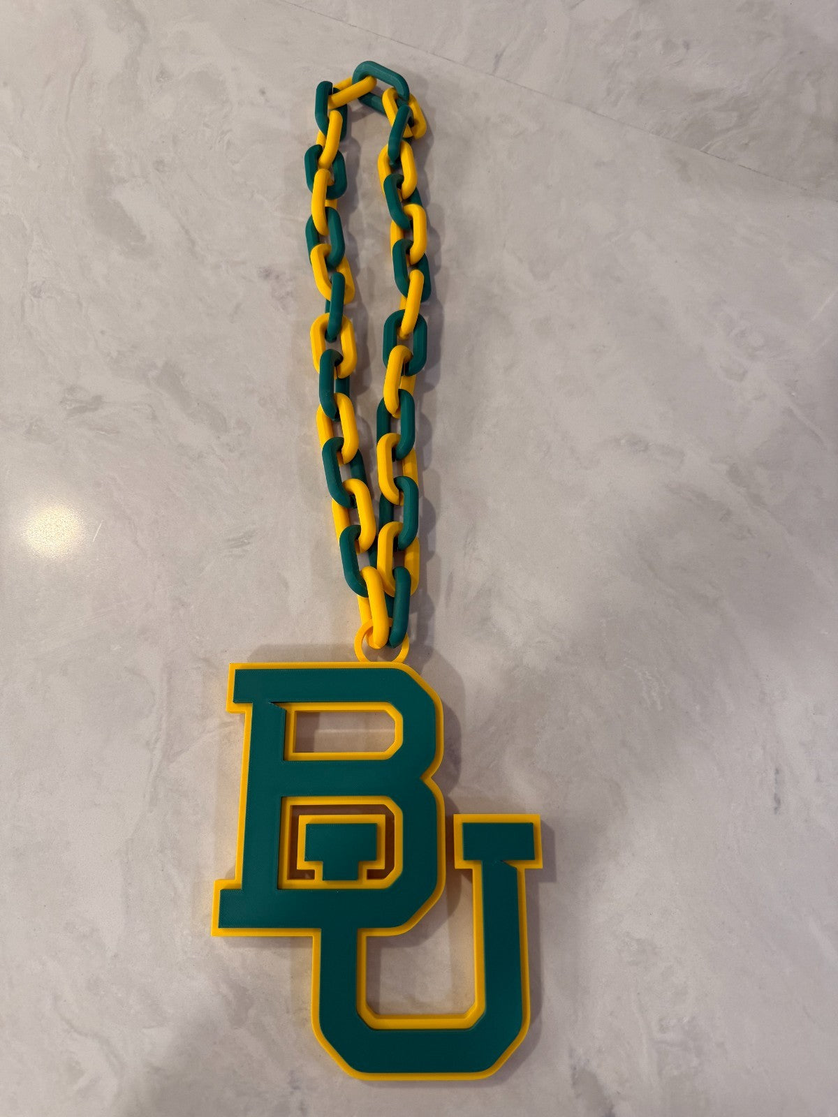 Baylor Bears Oversized Hype Chain - 3D Printed NCAA Fan Necklace - Sic 'Em Gear