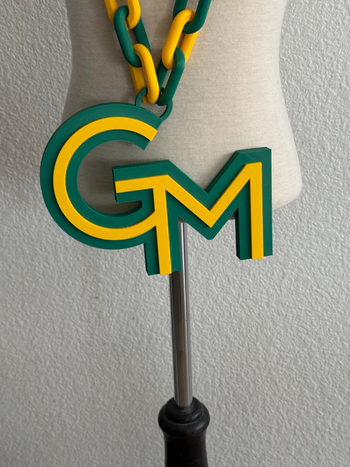 George Mason Patriots Oversized Necklace Turnover Hype Chain HandMade 3D Printed