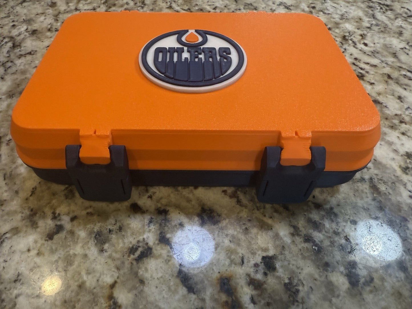 Edmonton oilers golf ball box 3d printed Fits 12 golf balls. Balls not included