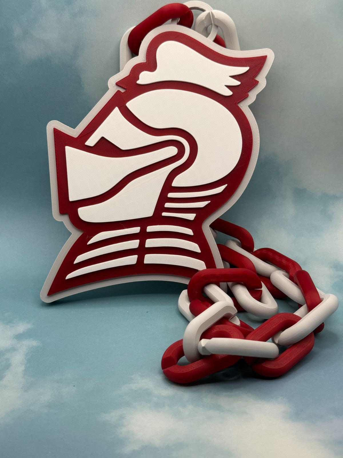 Bellarmine Knights Oversized Fan Logo Necklace, Hype Chain