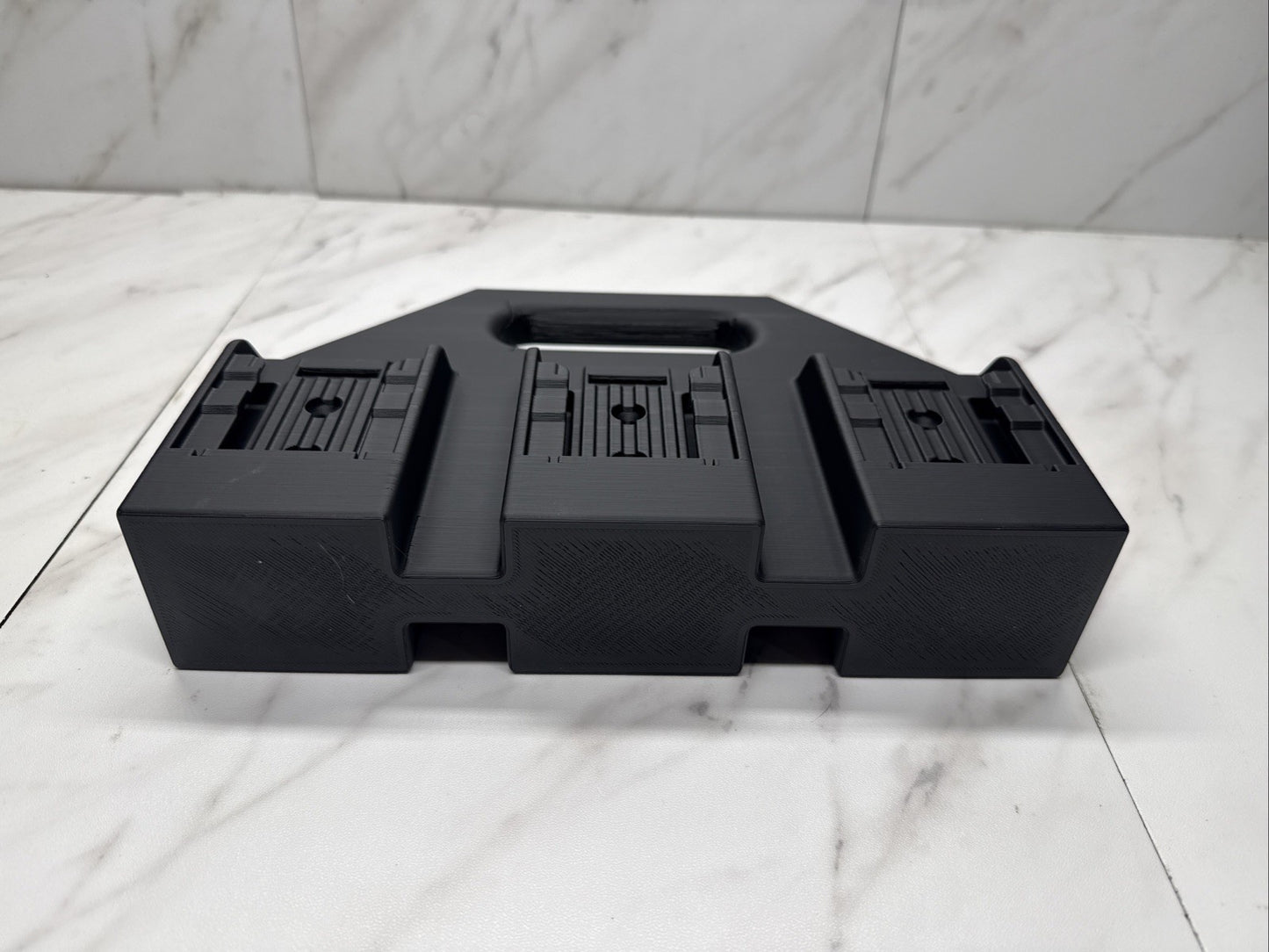 Battery Basket Carrier Caddy Holder for DeWALT 6 slot Black  Holds 6 Batteries