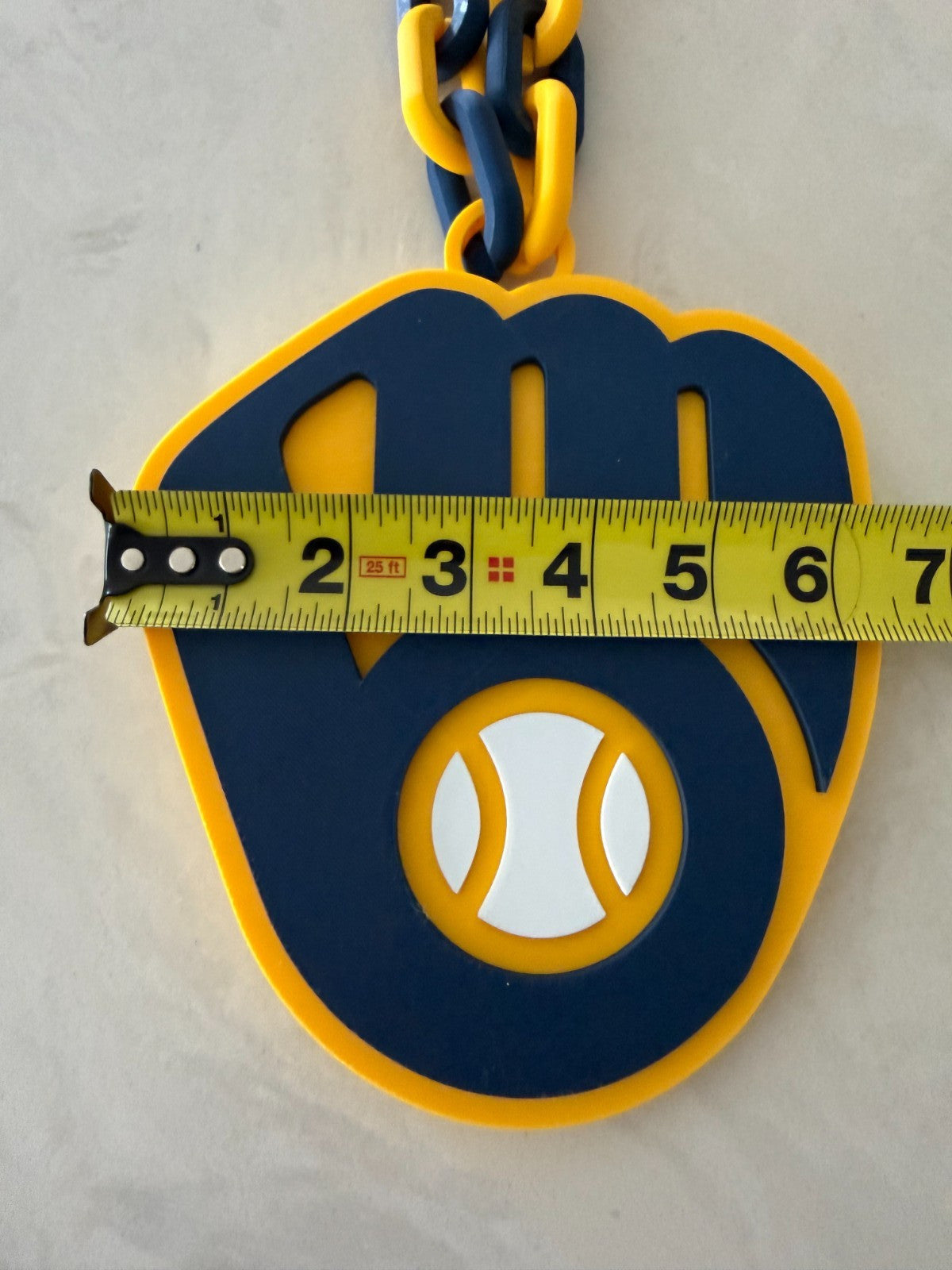 Milwaukee Brewers Oversized Logo Necklace, Pendant