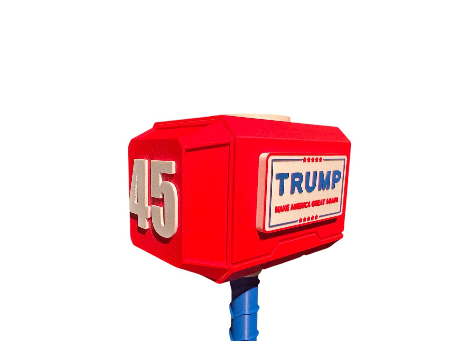 Donald Trump 45-47 Mjolnir Thor's Hammer.   3D Printed Fan Art Collectible