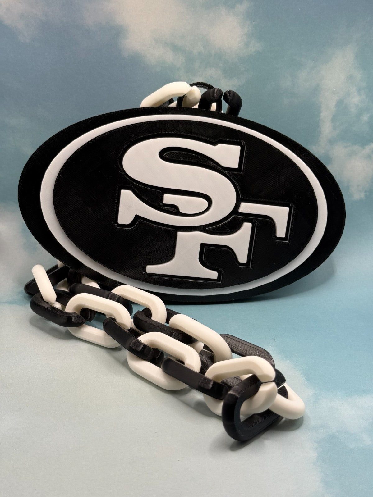 San Francisco 49'ers Logo Hype Turnover Chain Blackout Edition Handmade