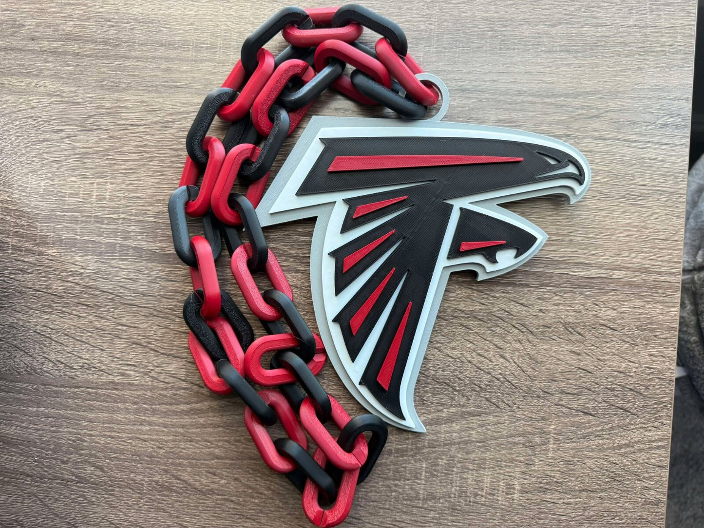Atlanta Falcons Oversized Necklace, Pendant Chain
