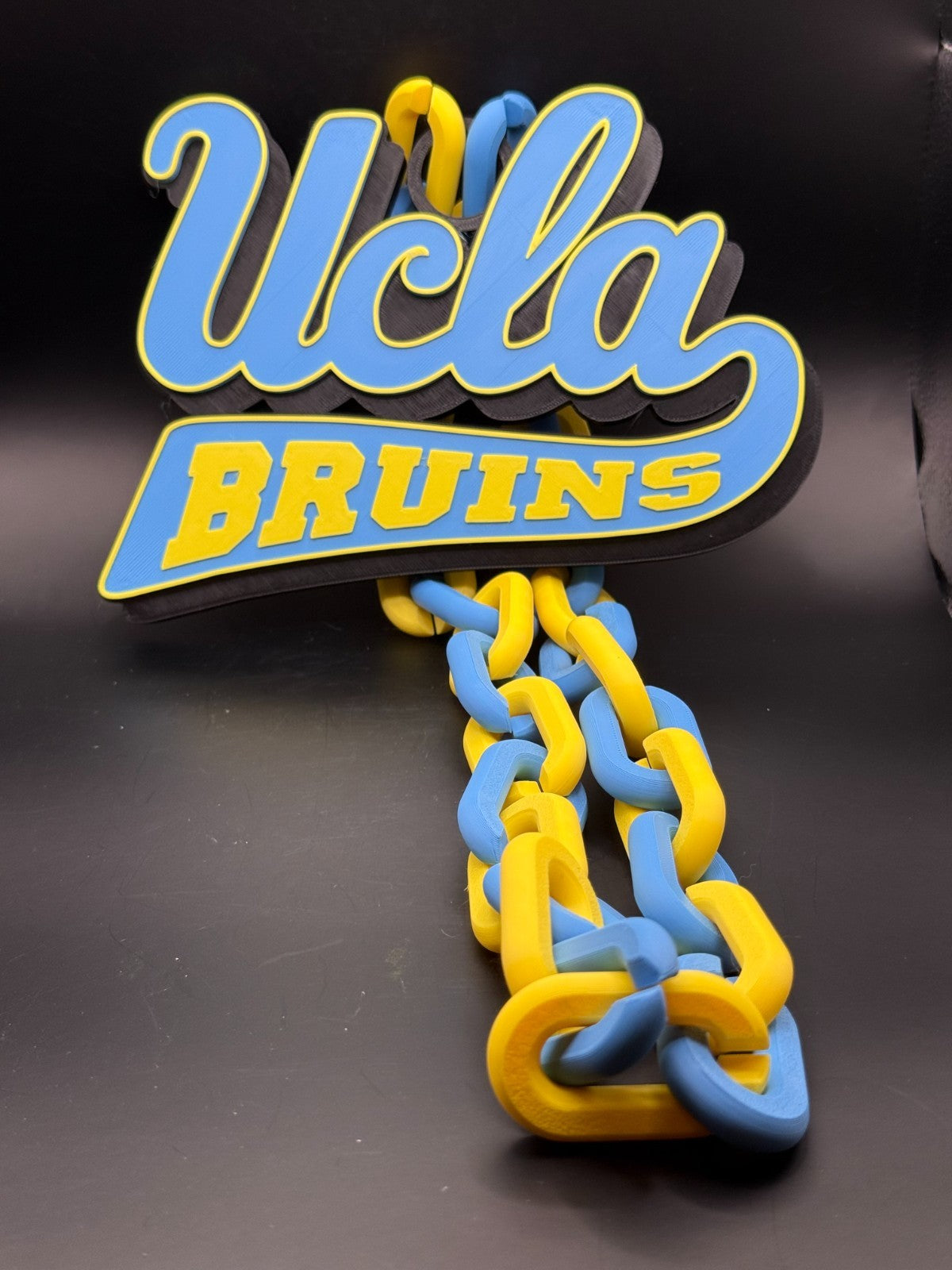 UCLA Bruins oversized Hype Cain Necklace"Let There Be Light"