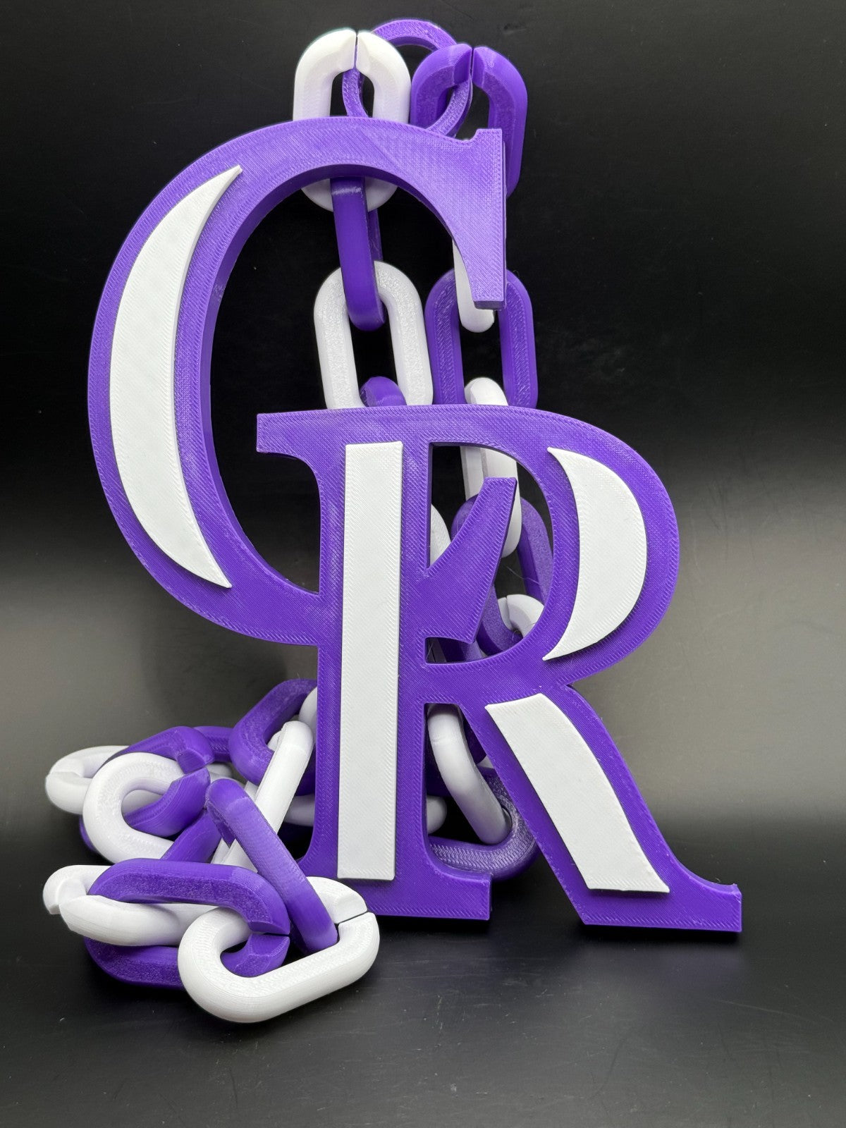 Colorado Rockies Oversized Cain Necklace, Support Your Team