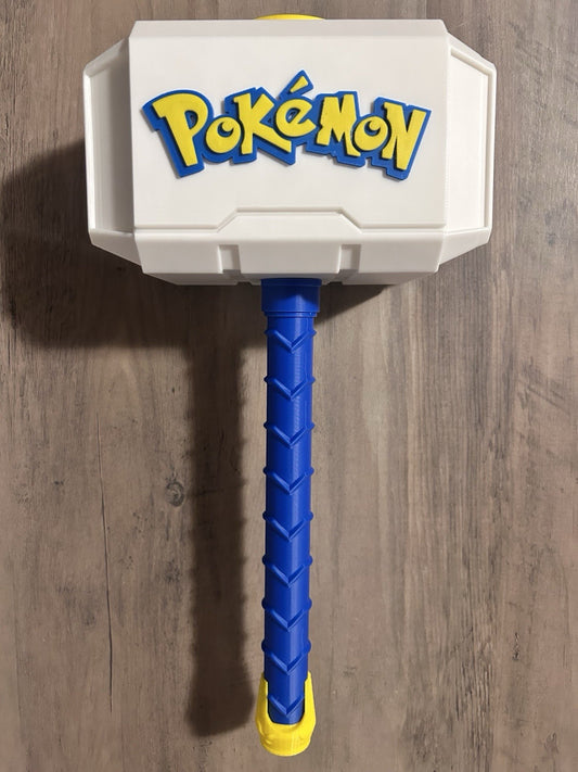 Pokémon Theme Mjolnir Thor's Hammer. 3D Printed Fan Art. Free Shipping USA