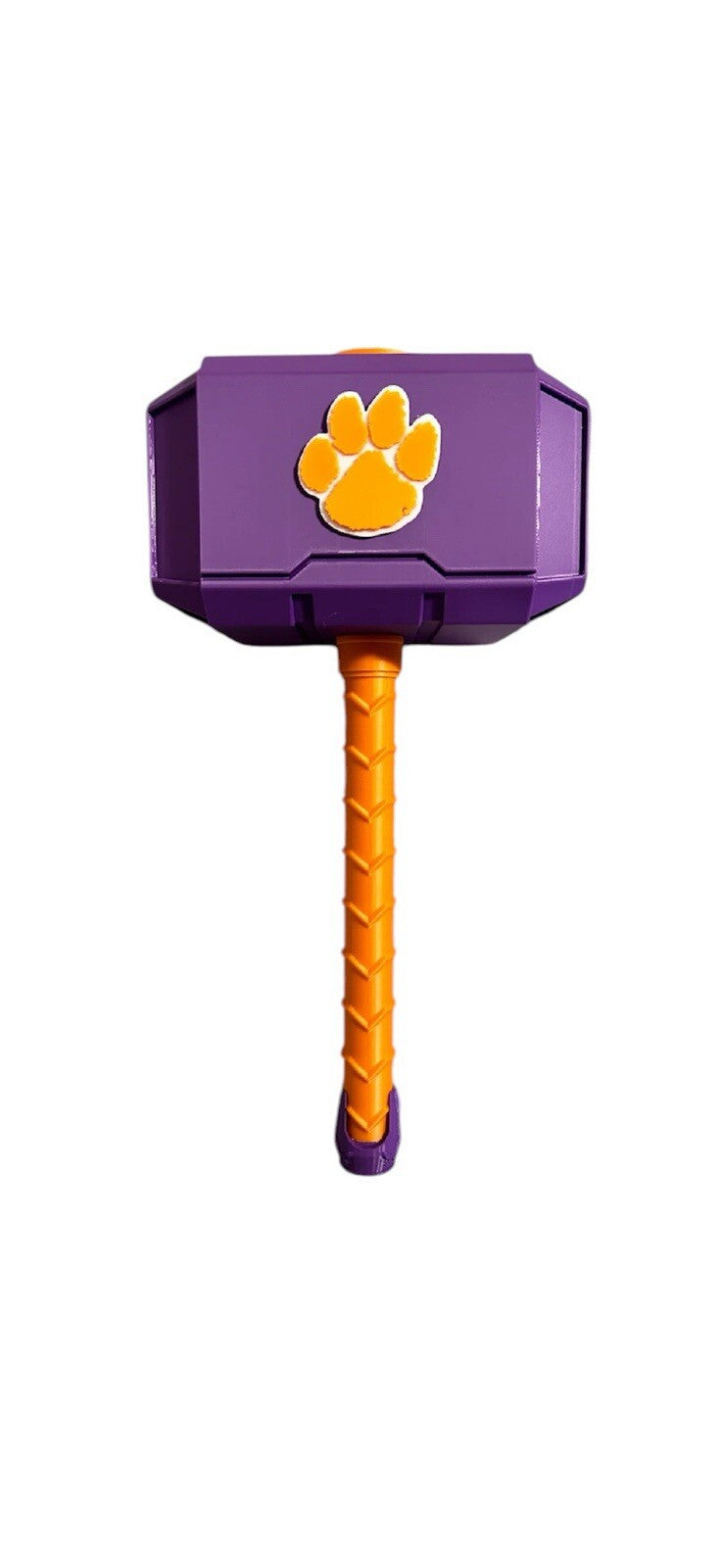 Clemson Tigers NCAA Mjolnir Thor Hammer. 3D Printed Fan Art