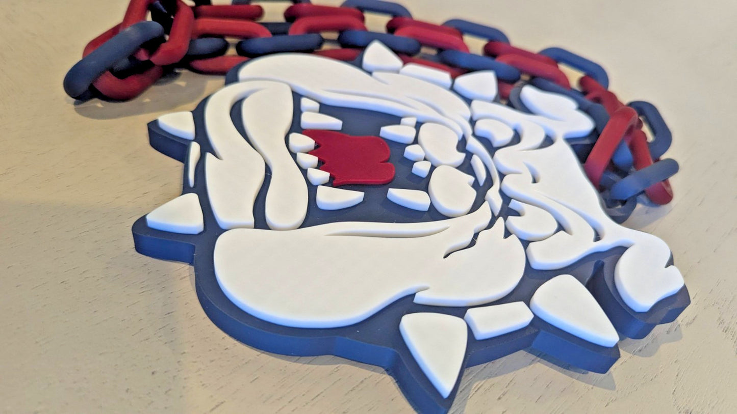 Fresno State Bulldogs V2 Over-Sized Necklace Logo Pendant Hype Chain