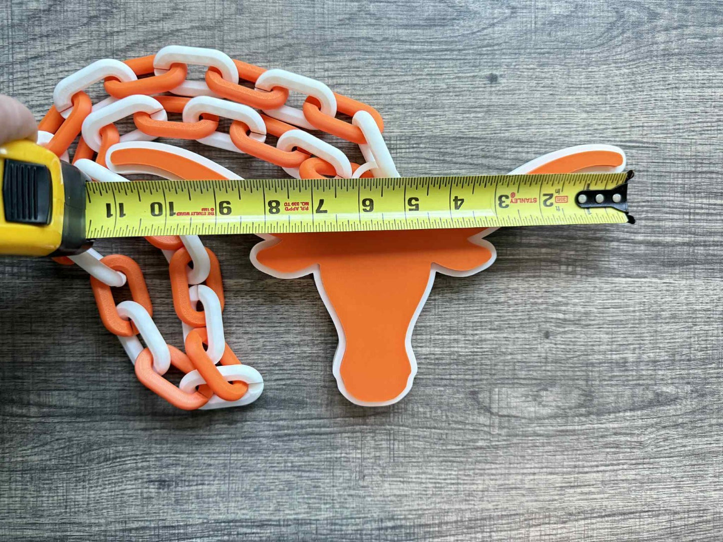 Texas Longhorns Oversized Necklace, Hype Chain [Made To Order]