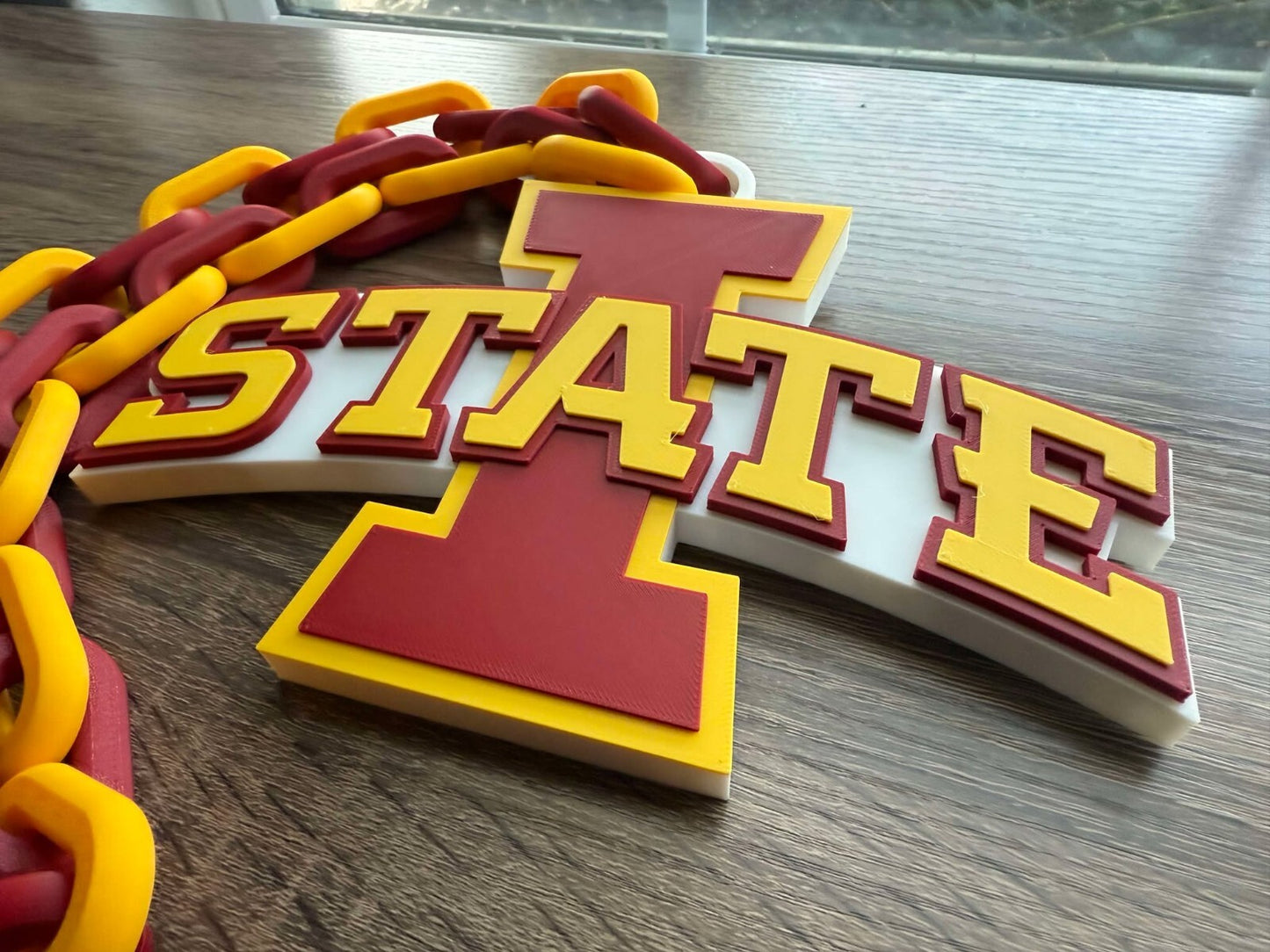 Iowa State Cyclones Oversized Necklace, Hype Chain {Made To Order]