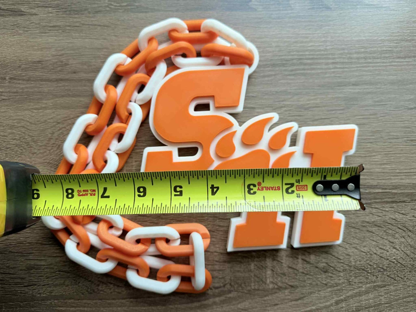 Sam Houston Bearkats Logo Oversized Necklace, Pendant Chain