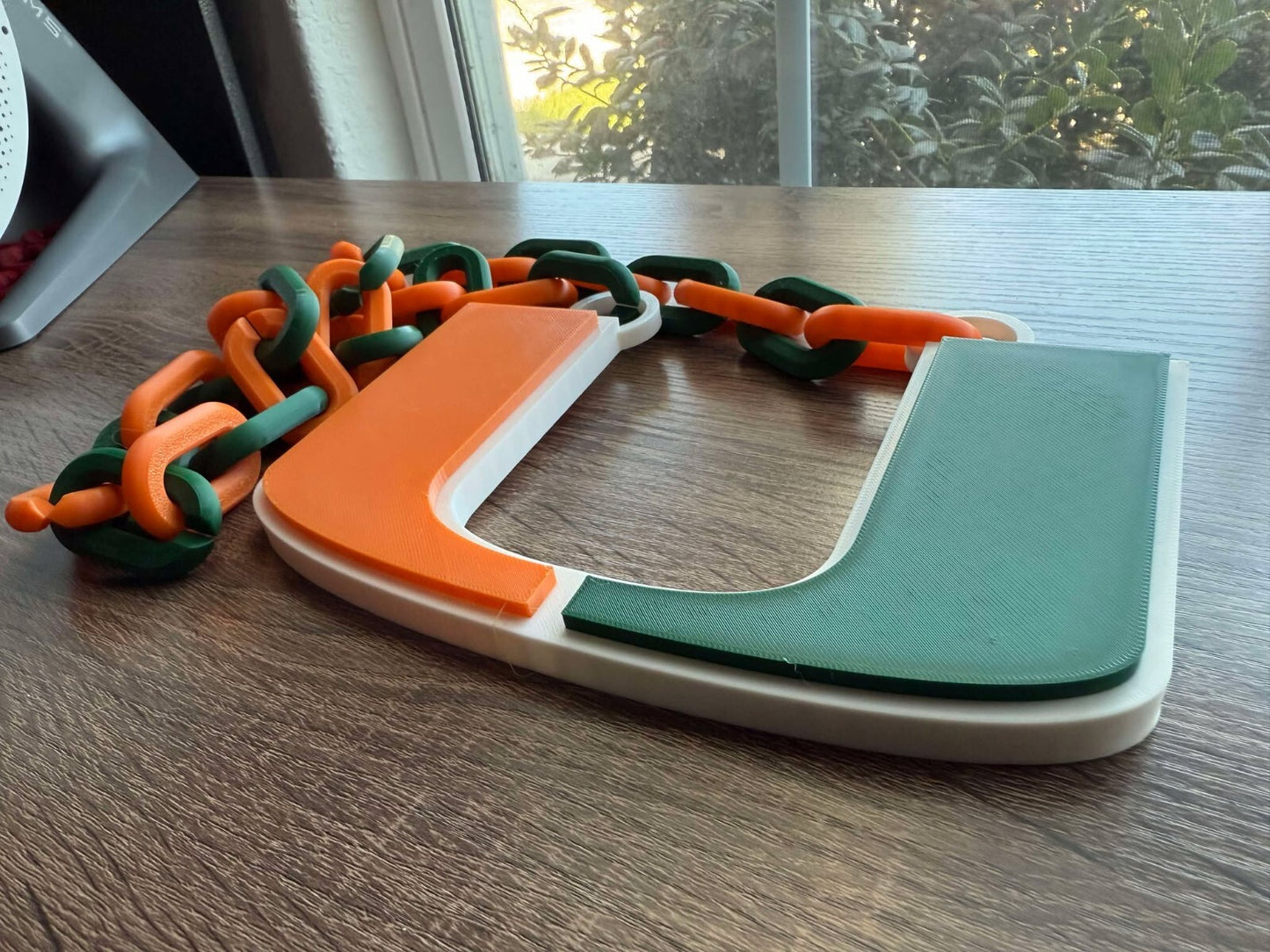 Miami Hurricanes Oversized Necklace, Hype Chain [Made To Order]
