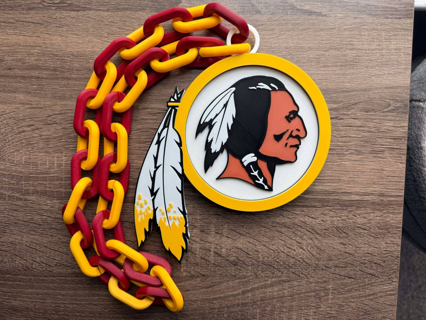 Washington Redskins Oversized Necklace, Hype Chain [Made To Order]