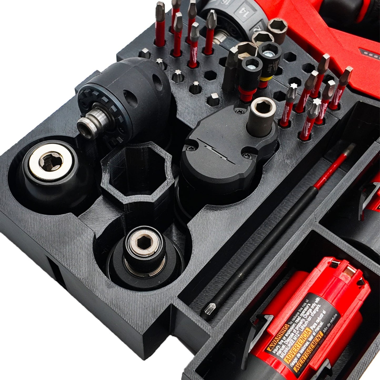 M12 Fuel Installation Drill Organizer for Milwaukee Packout insert 2 and 3