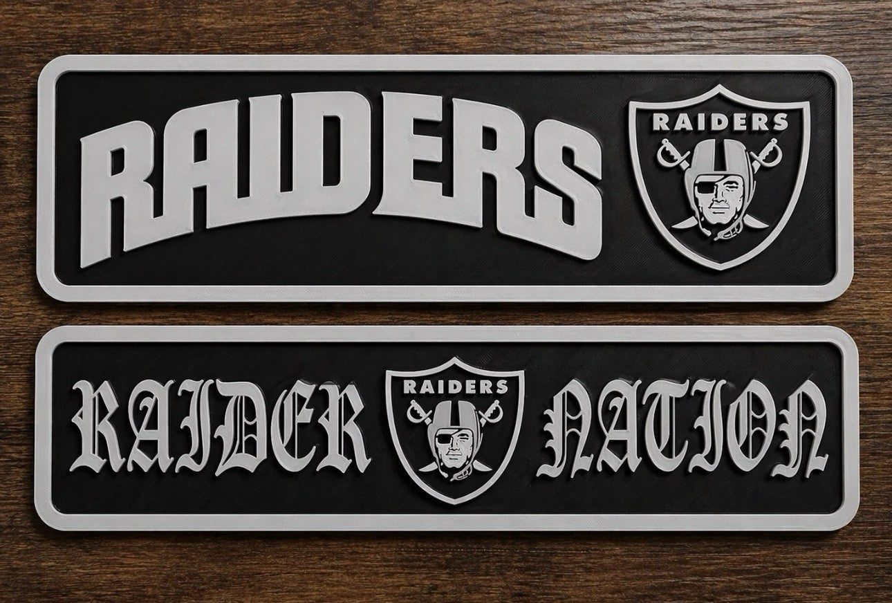 Raiders Lowrider Wall Sign Chicano Style Car Plaque Low & Slow Garage Shop Decor