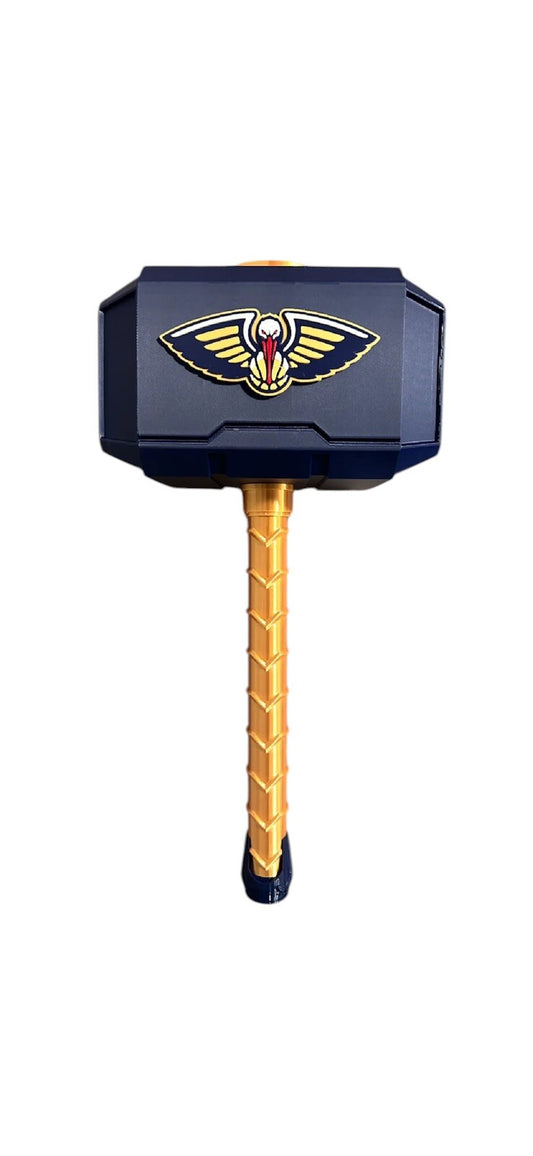 New Orleans Pelicans NBA Mjolnir Thor's Hammer. Life Size  3D Printed Fan Art
