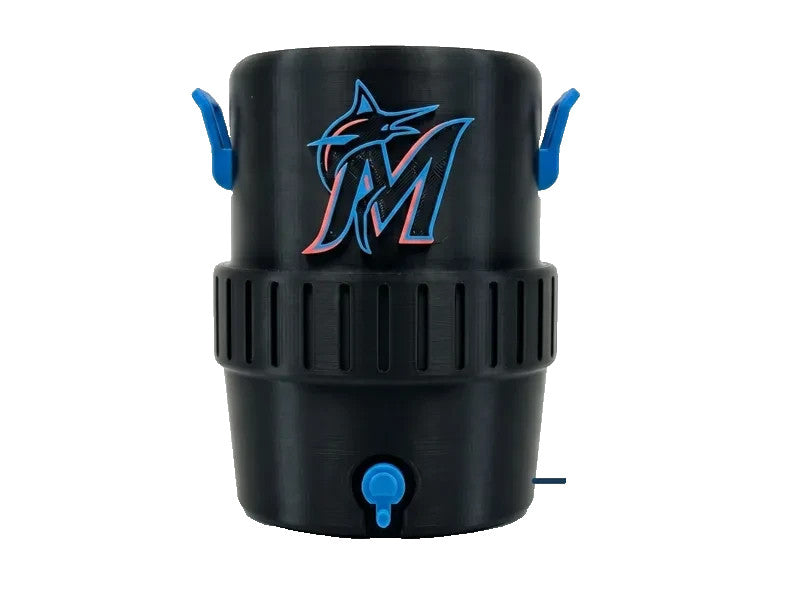 Miami Marlins Koozie 3D Printed 12 Oz Cans