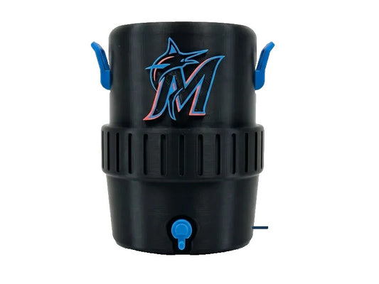 Miami Marlins Koozie 3D Printed 12 Oz Cans