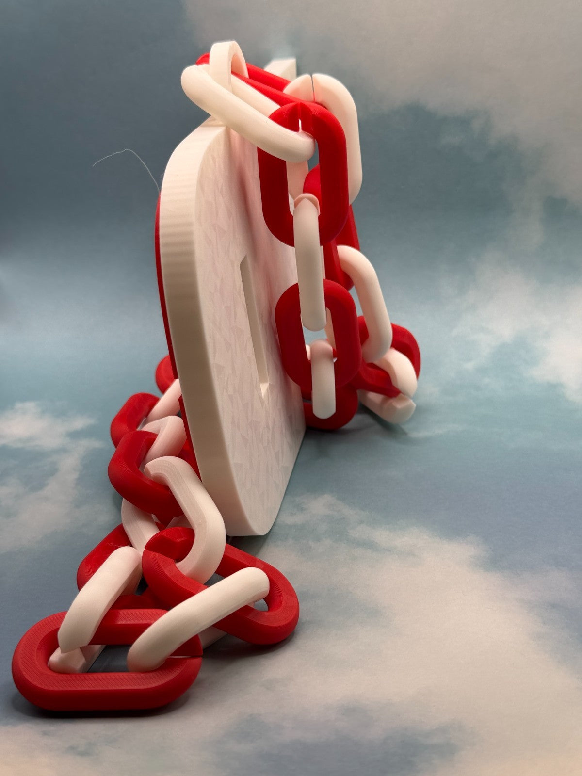 Dayton Flyers Oversized Necklace, Turnover Hype Chain Handmade 3D Printed