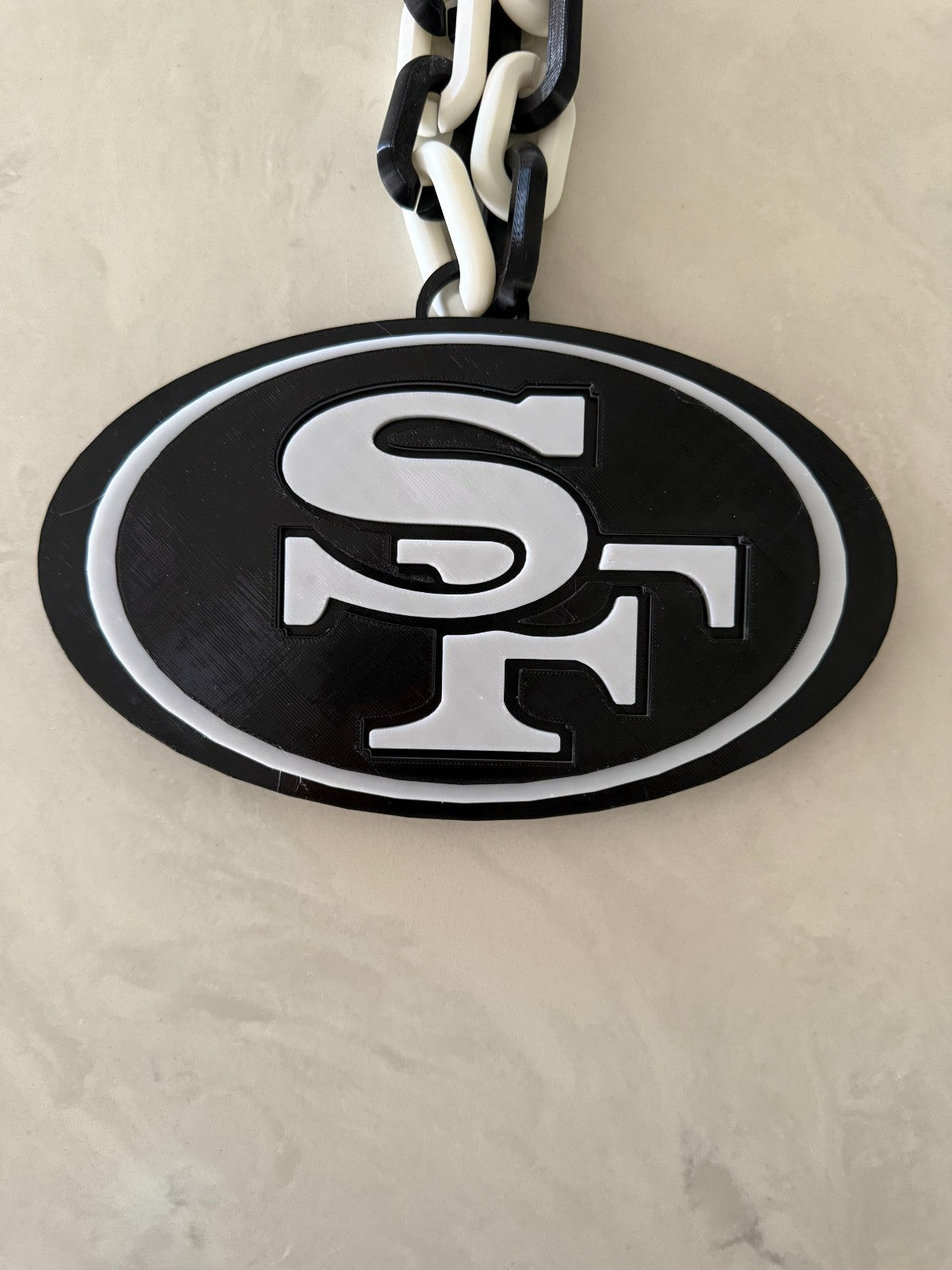 San Francisco 49'ers Logo Hype Turnover Chain Blackout Edition Handmade