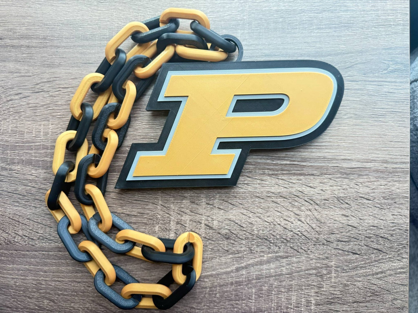Purdue Boilermakers Oversized Necklace, Hype Chain [Made To Order]