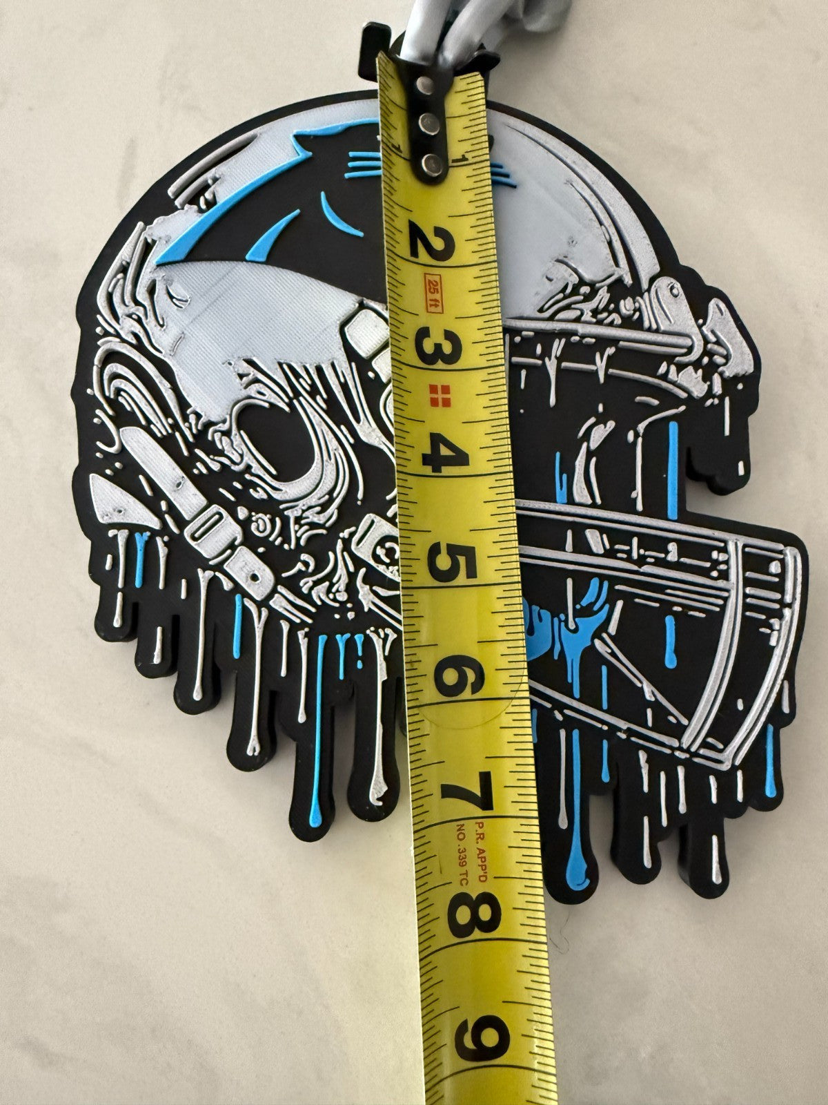 Carolina Panthers Helmet Drip Hype Chain Handmade 3D Printed