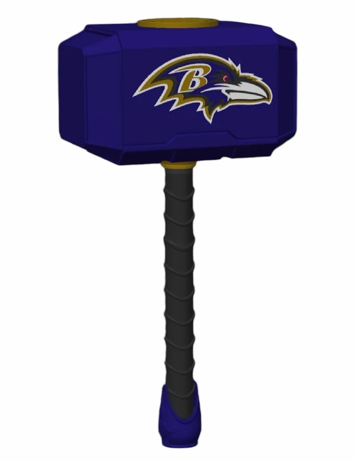Ravens Football Themed Mjolnir Thor's Hammer