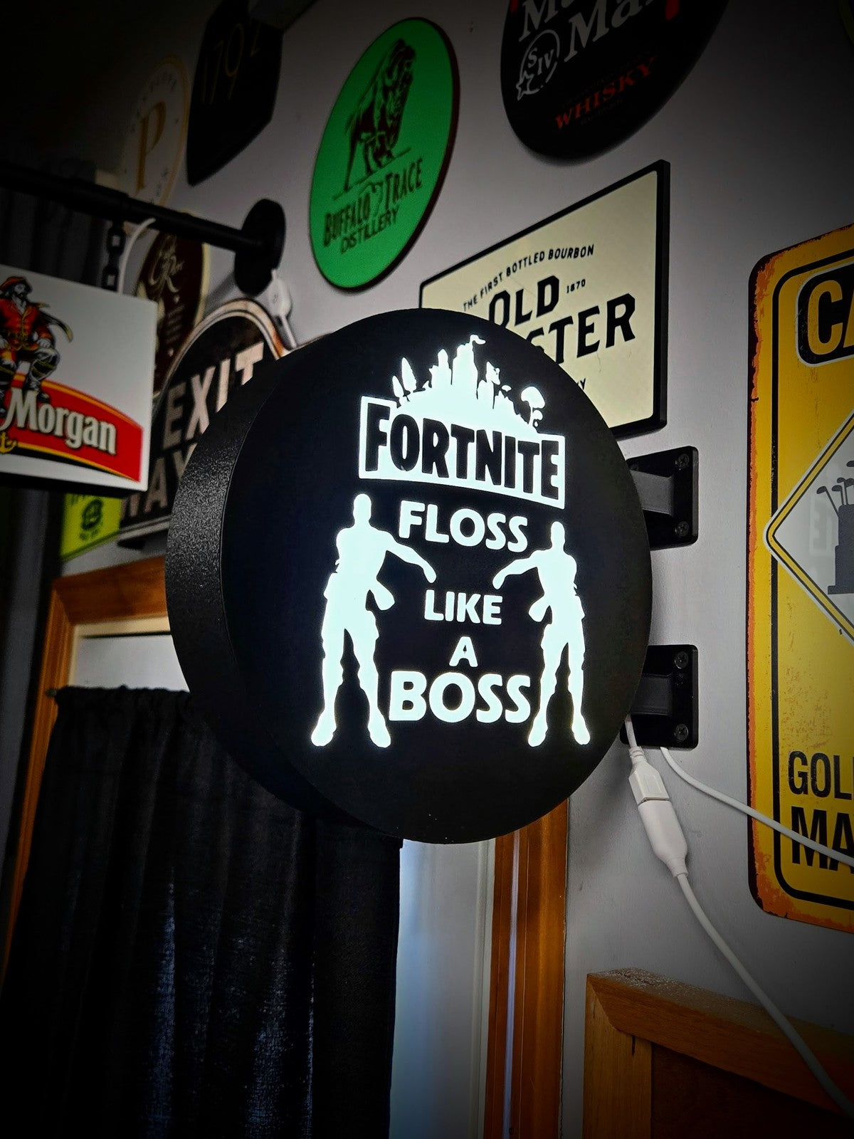 FORTNITE Floss Like a Boss 2-Sided Light 12 Inch Light Box LED Sign Wall Decor