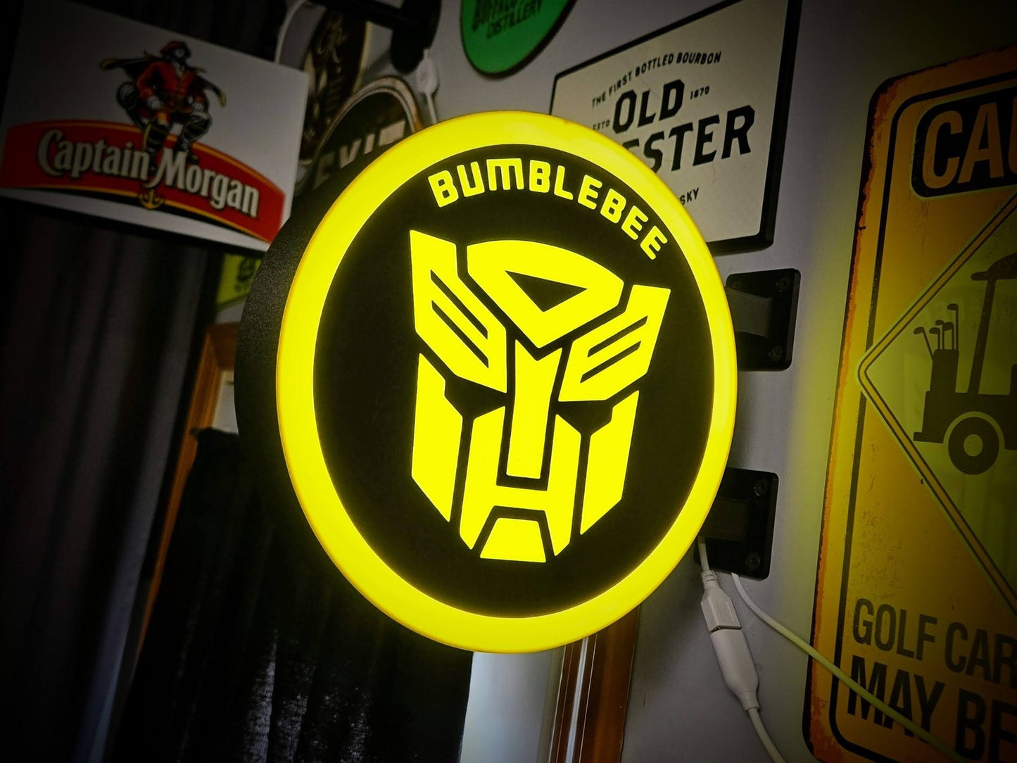 Bumblebee Transformers 2-Sided LED Light 12 Inch Light Box LED Sign Wall Decor