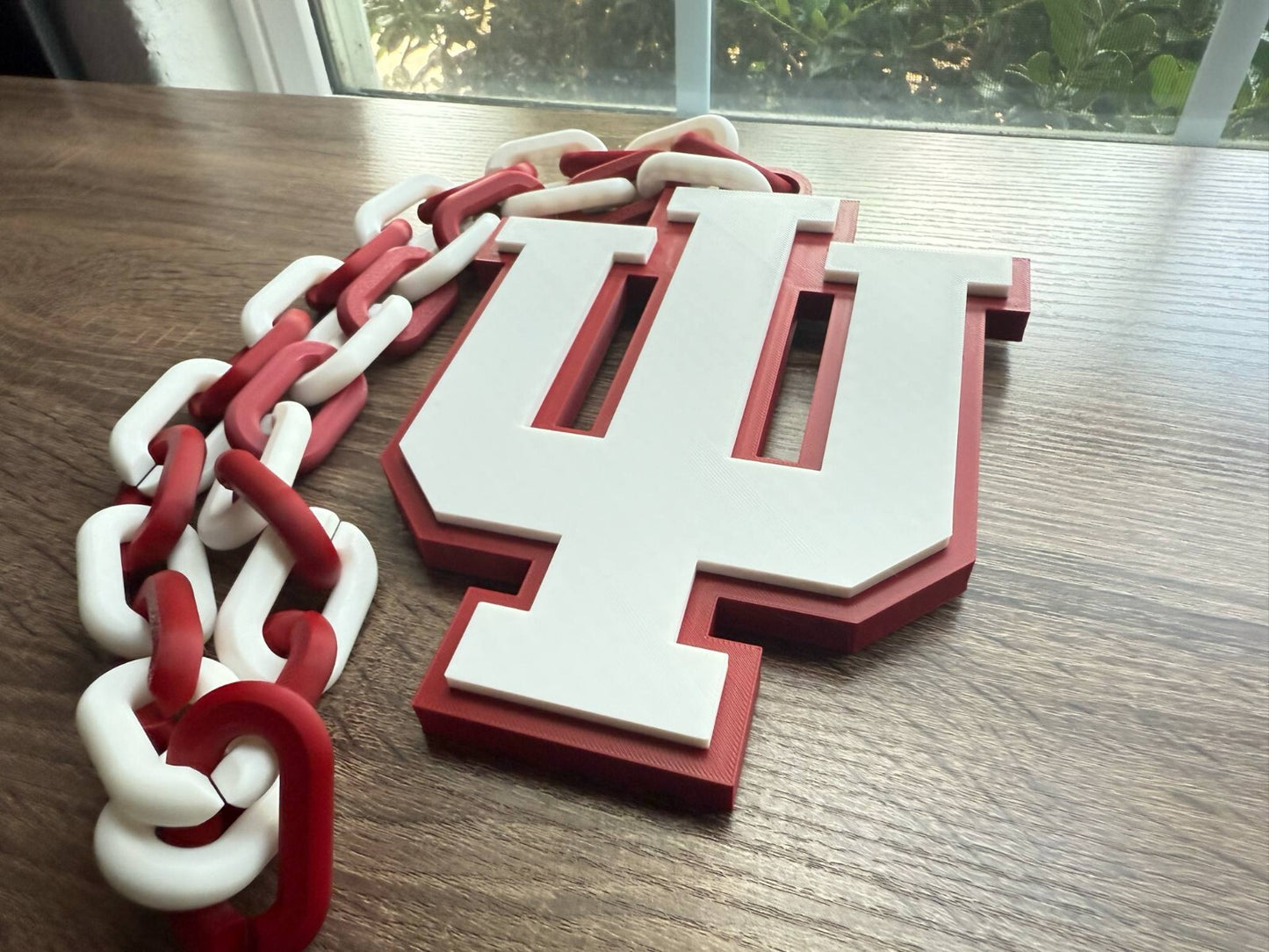 Indiana Hoosiers Oversized Necklace, Pendant Chain Sports Chain