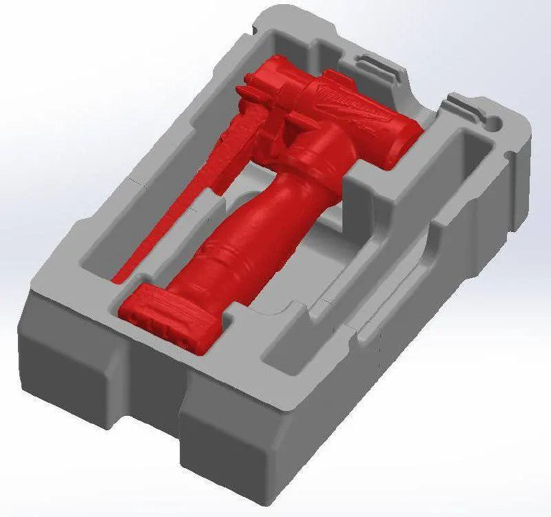 Packout Insert 3D Printed ABS Organizer For M12 Bandfile 2482-20 Custom Tool Cas