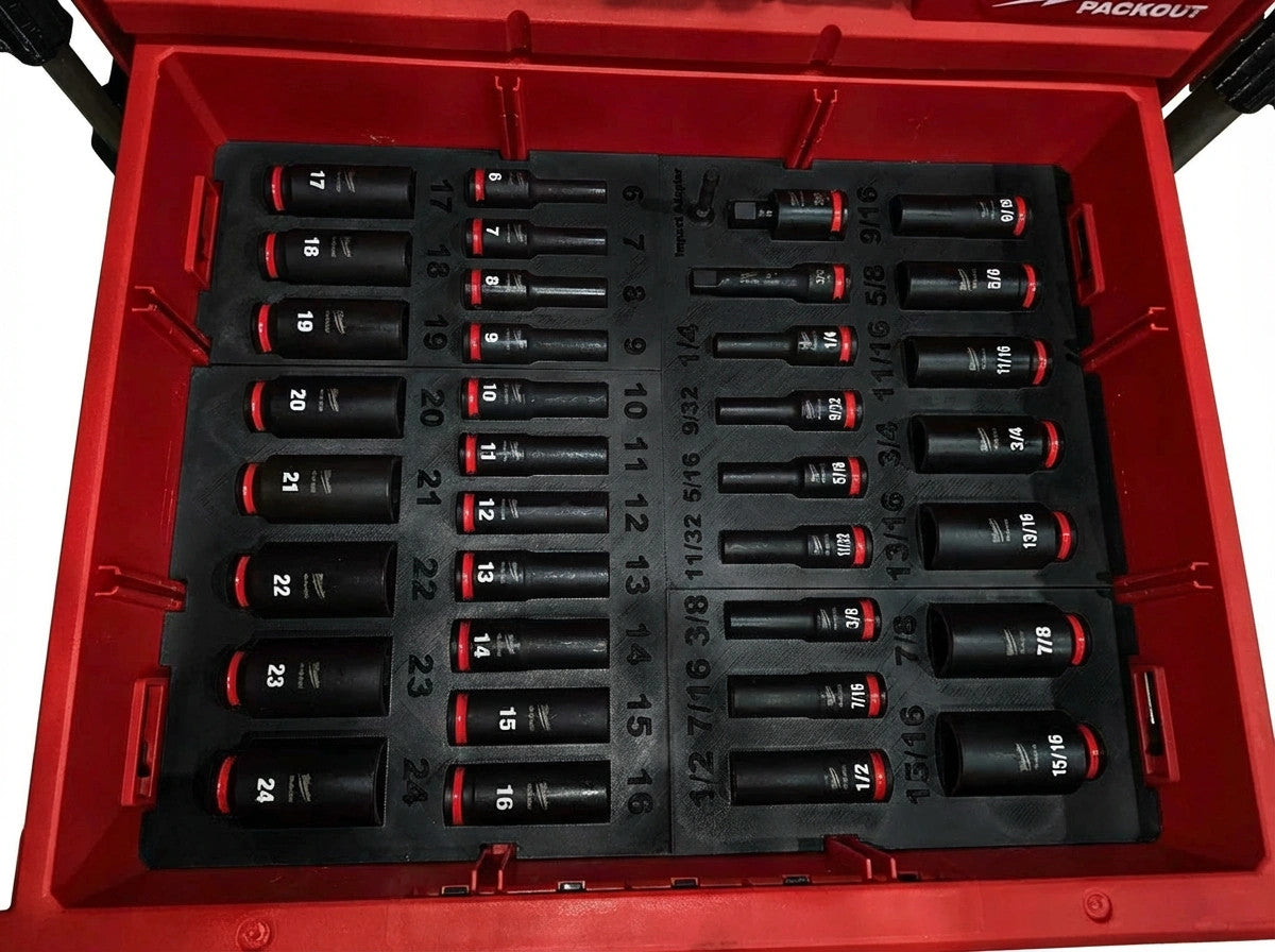 Fits Milwaukee 49-66-6805 Socket Set PACKOUT Drawer Units (Insert Only)