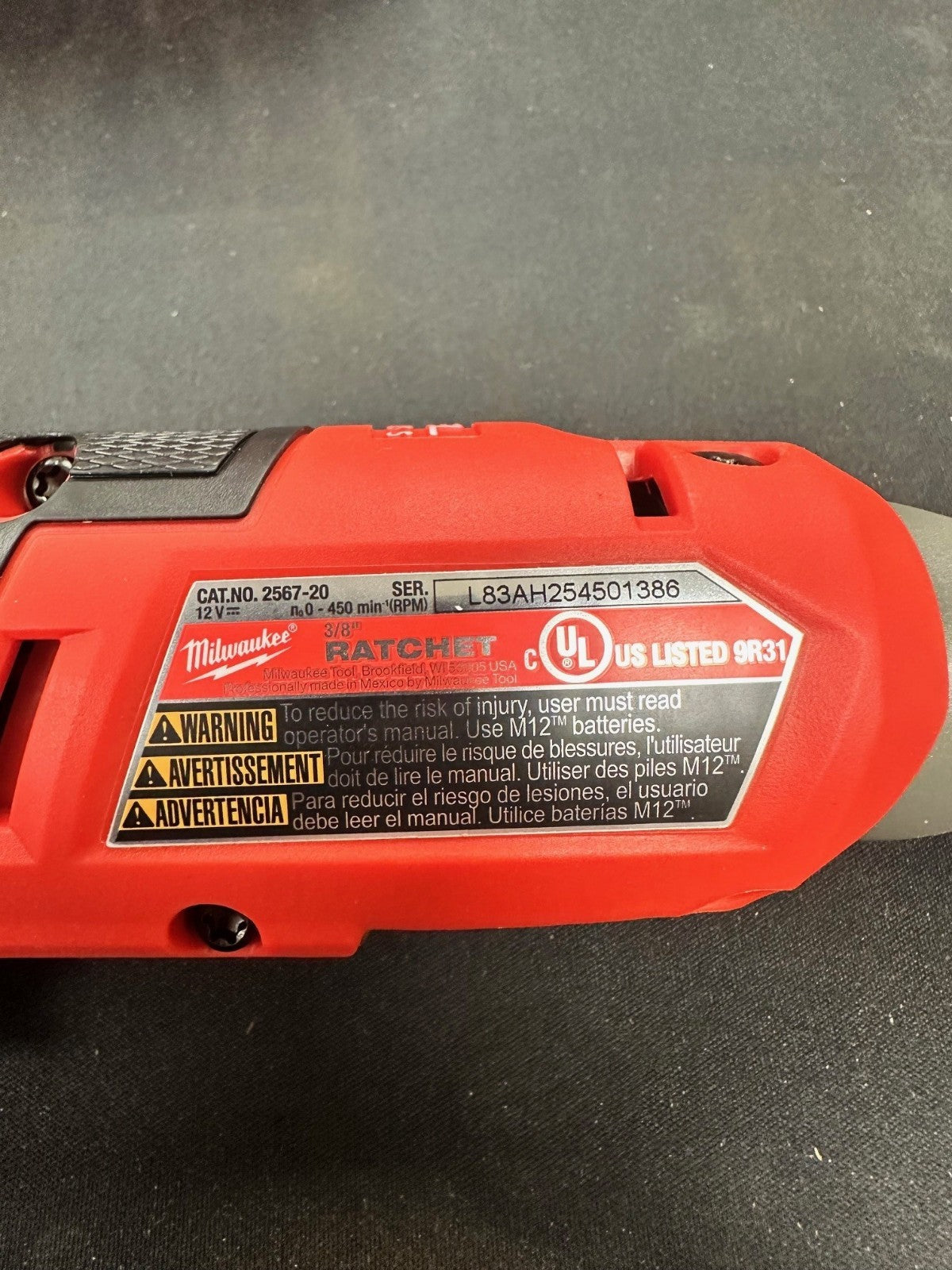 Fits Milwaukee 2567-20 Hi Speed Ratchet 49-66-7009 PACKOUT Insert (Insert Only)