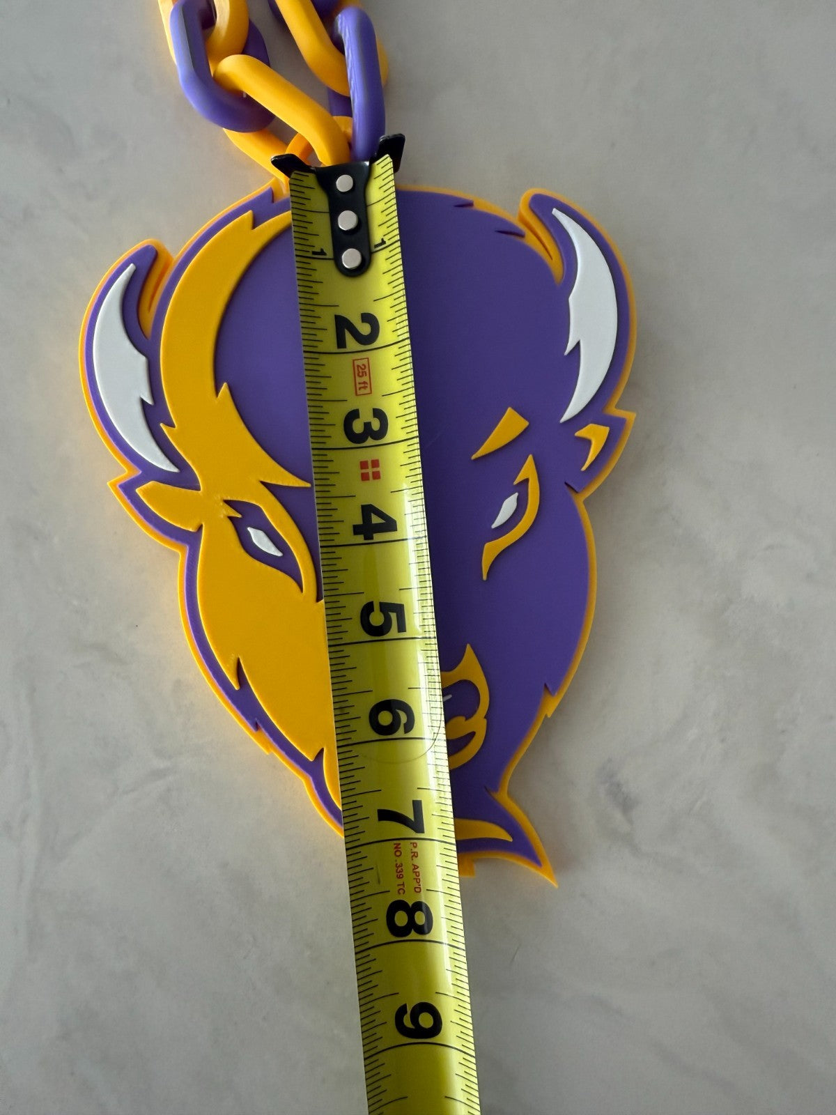 Lipscomb Bisons Oversized Fan Necklace, Hype Chain
