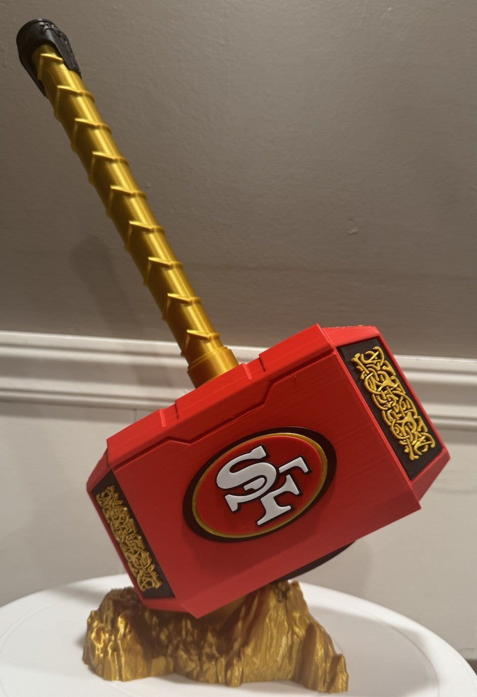 49ers 13” Thor Hammer San Francisco Niners Decoration NFL INSPIRED football Gift