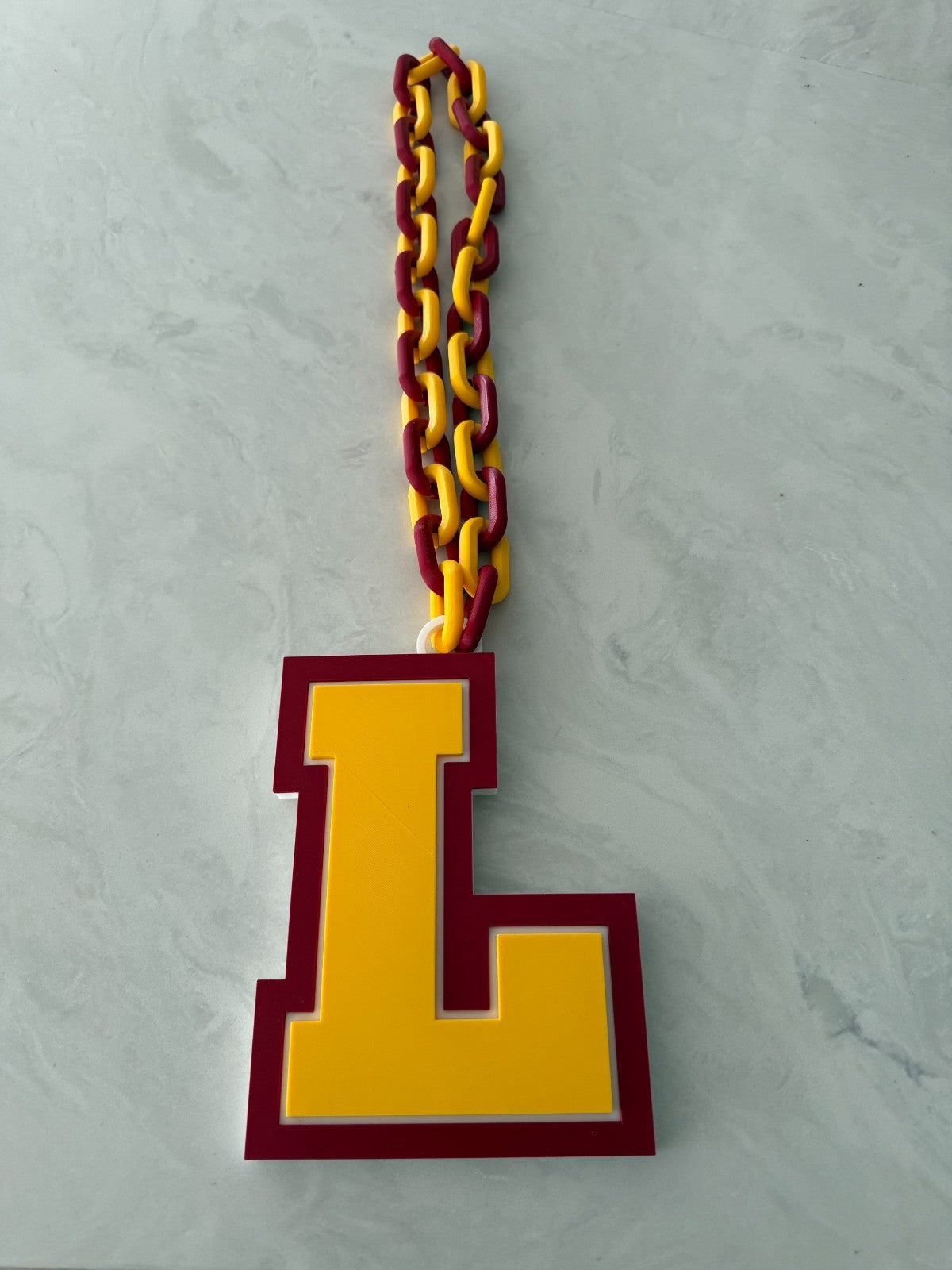 Loyola Chicago Ramblers Oversized Necklace Turnover Hype Chain Handmade 3D Print