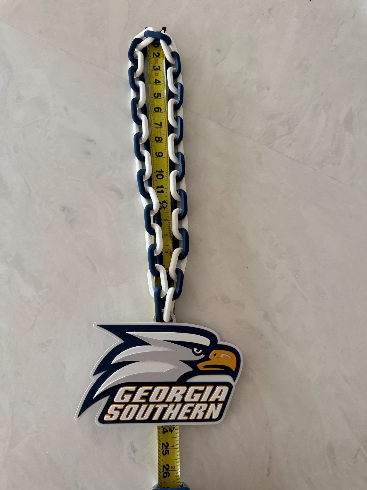 Georgia Southern Eagles Oversized Fan Necklace, Hype Chain