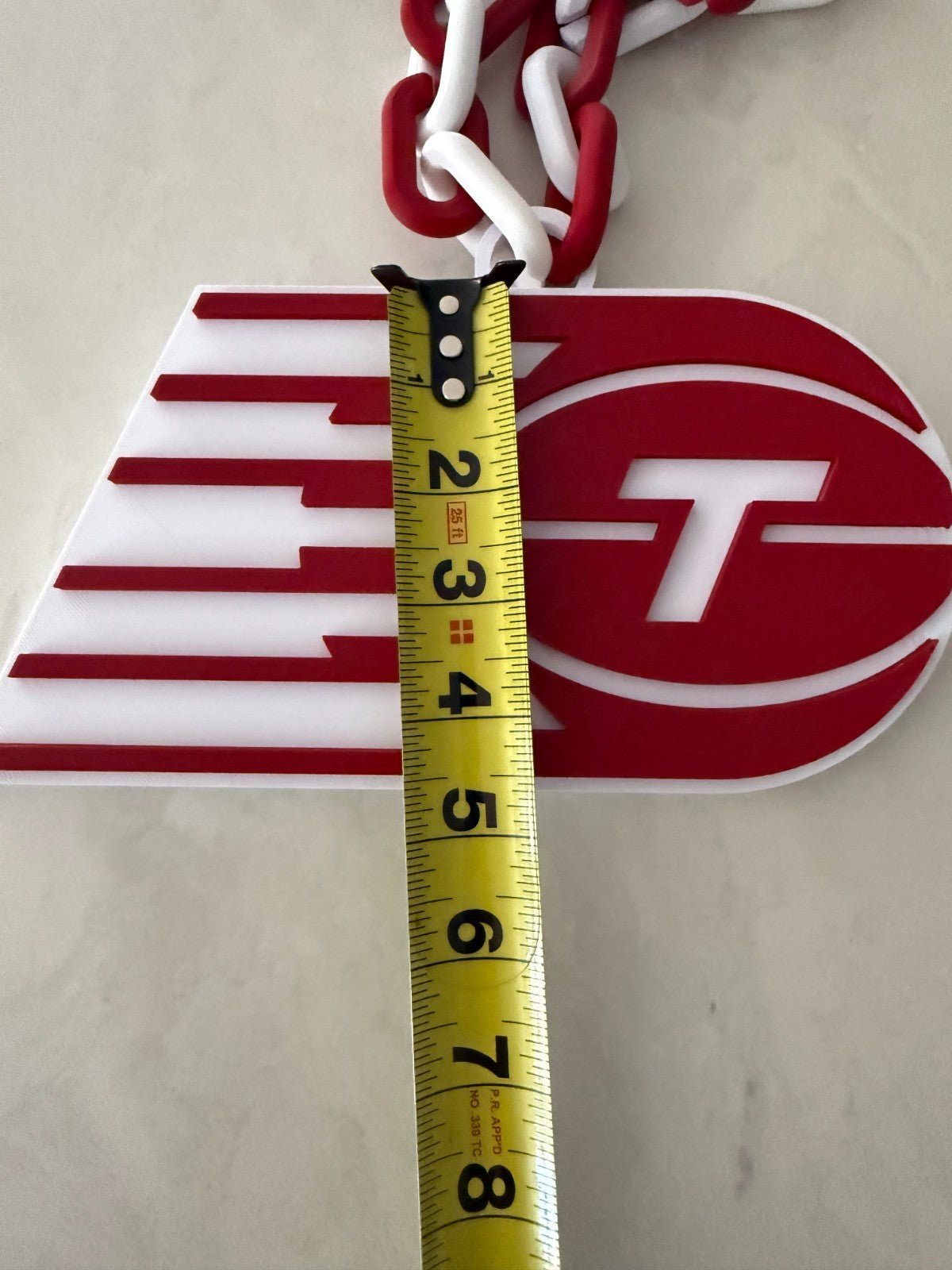 Toronto Tempo Oversized Necklace, Hype Turnover Chain WNBA Handmade 3D Printed