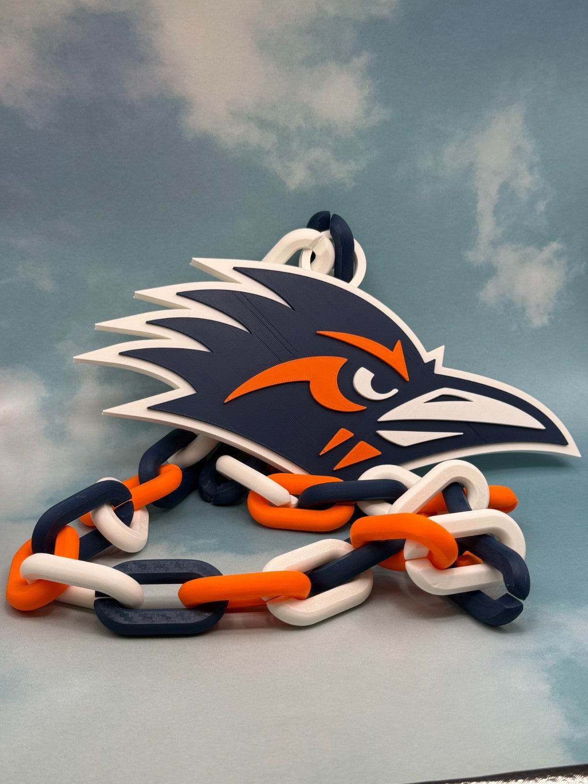 UTSA Roadrunners Oversized Necklace Pendant Handmade 3D Printed