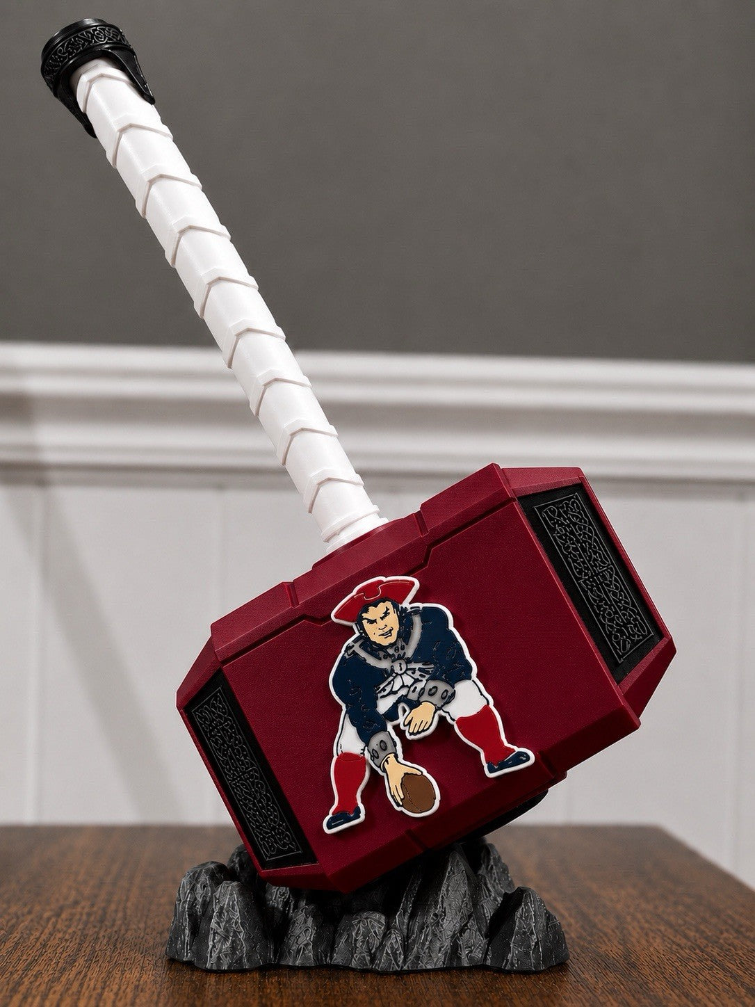 New England Patriots Pat Throwback 13”  Thor Hammer Decoration NFL Gift Man Cave